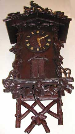 Trumpeter clock restored front