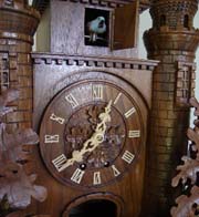 Castle clock dial